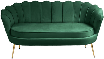 Alessio Green Velvet Loveseat L