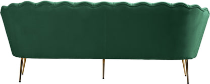 Alessio Green Velvet Sofa S