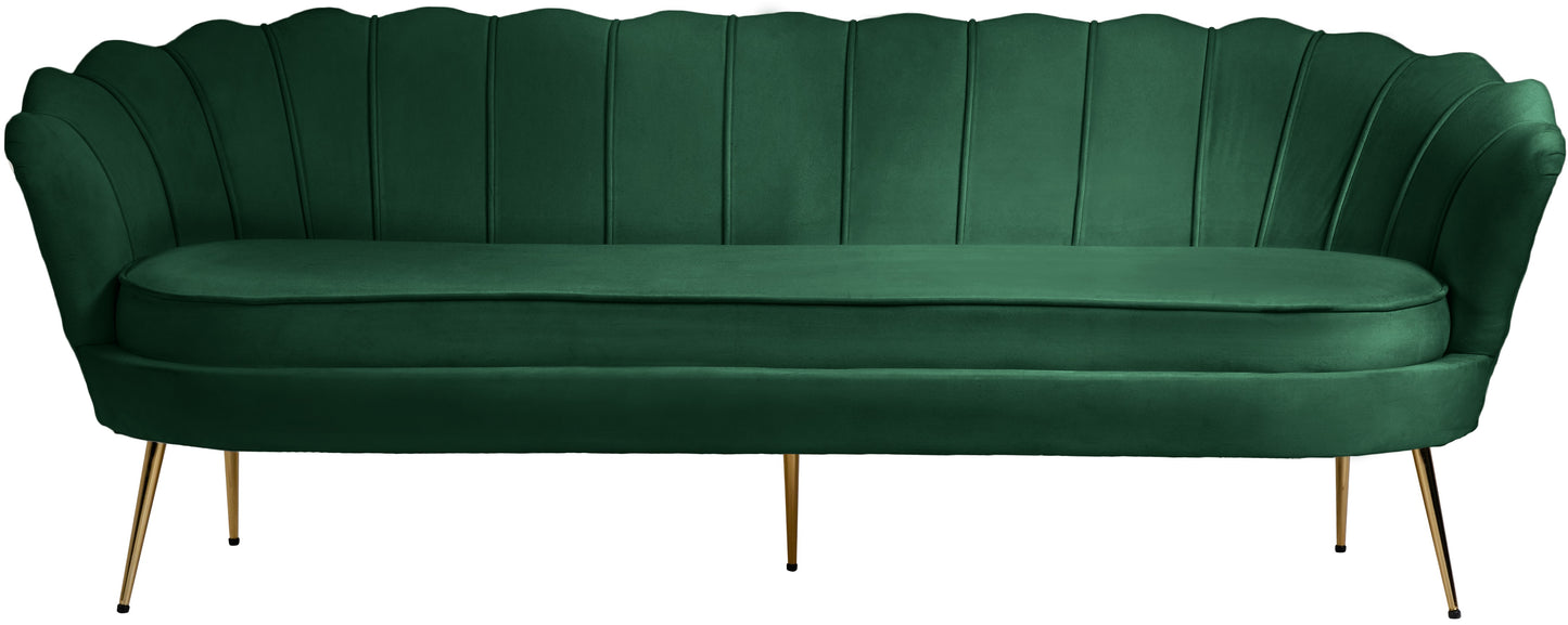 alessio green velvet sofa s