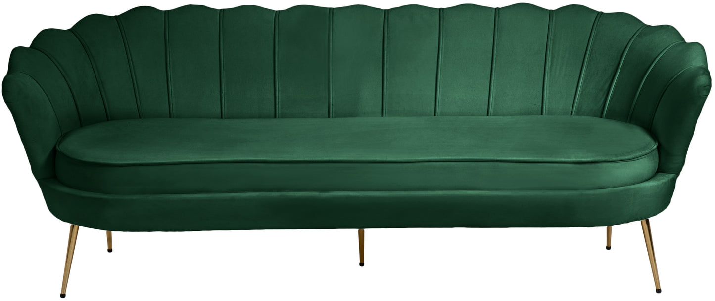 alessio green velvet sofa s