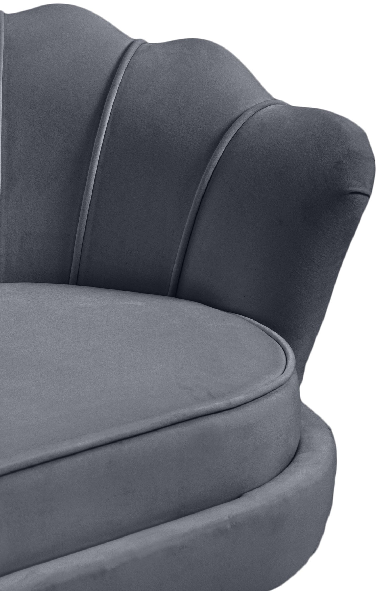 alessio grey velvet chair c