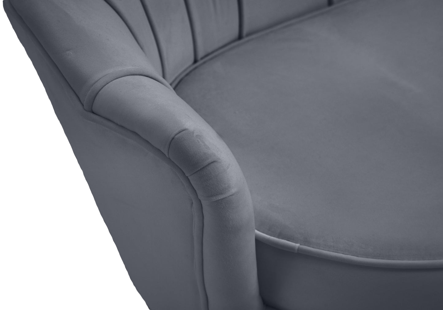 alessio grey velvet chair c