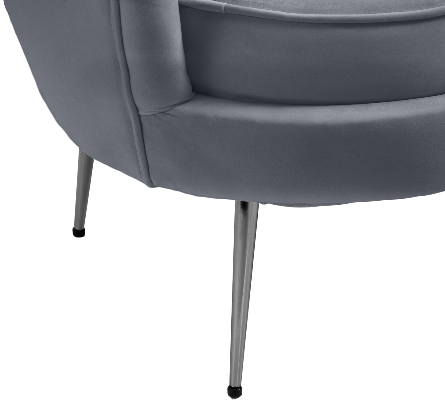 alessio grey velvet chair c