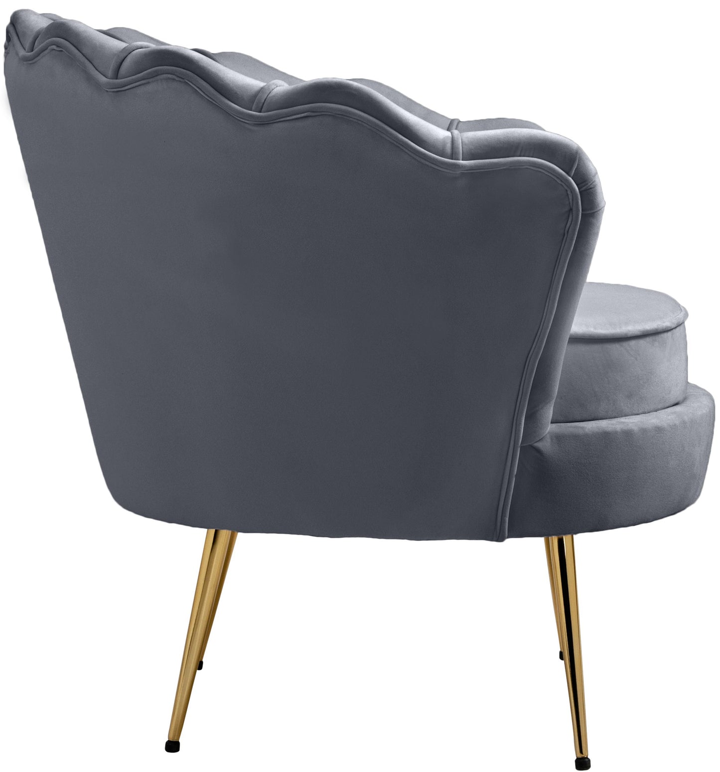 alessio grey velvet chair c