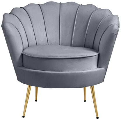 Alessio Grey Velvet Chair C