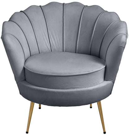Alessio Grey Velvet Chair C