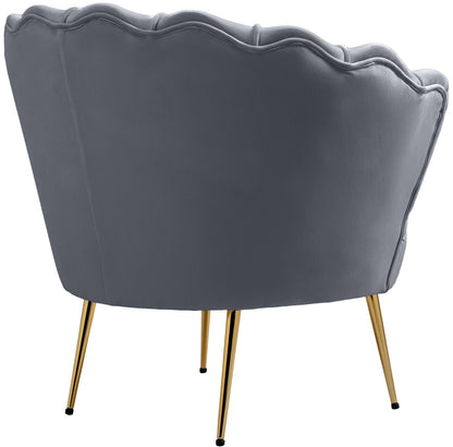 Alessio Grey Velvet Chair C