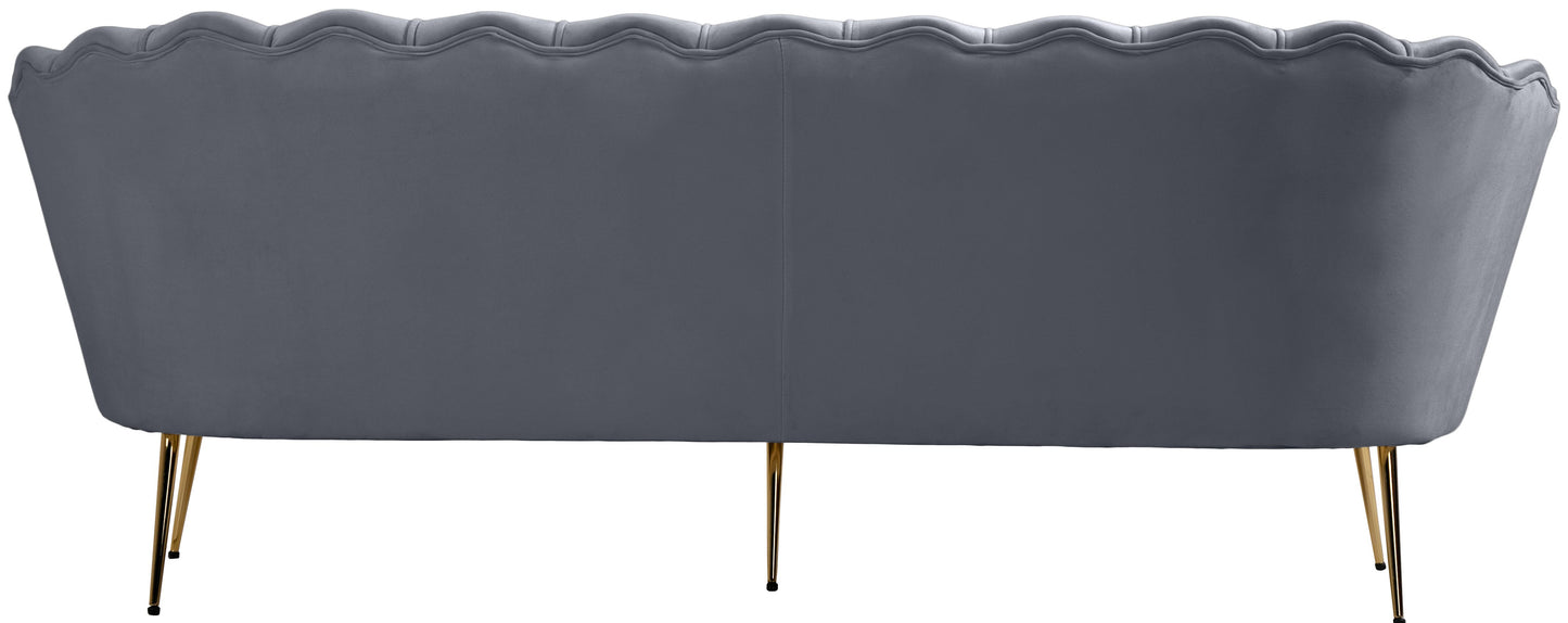 alessio grey velvet sofa s