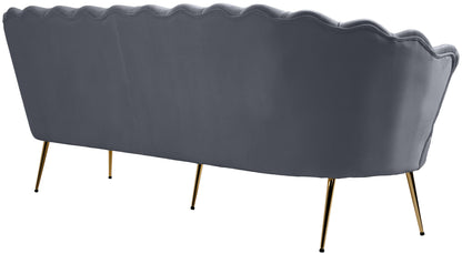 Alessio Grey Velvet Sofa S