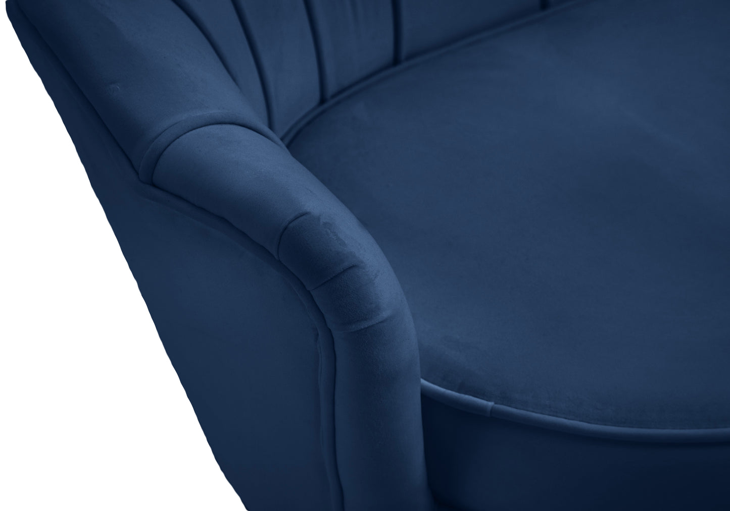 alessio navy velvet loveseat l