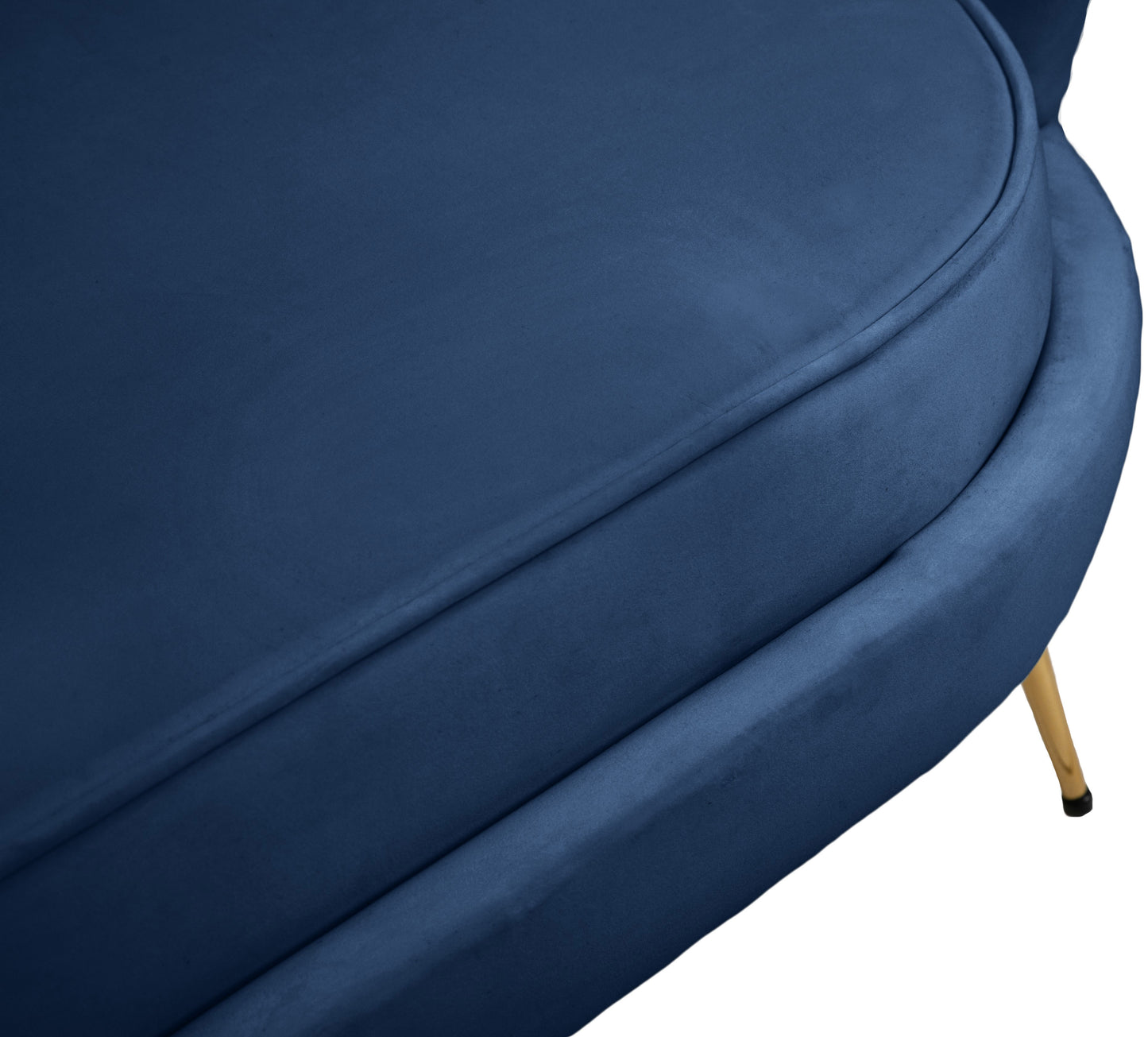 alessio navy velvet loveseat l