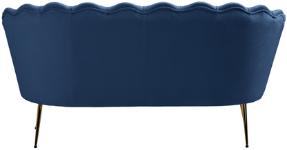 Alessio Navy Velvet Loveseat L