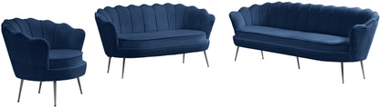 Alessio Navy Velvet Sofa S