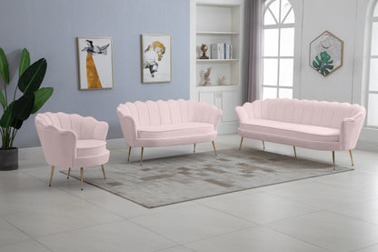 Alessio Pink Velvet Chair C