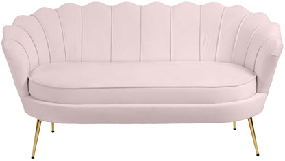 Alessio Pink Velvet Loveseat L