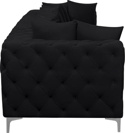 Westmount Black Velvet Modular Sofa S138