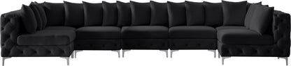 Westmount Black Velvet Modular Sectional Sec7C