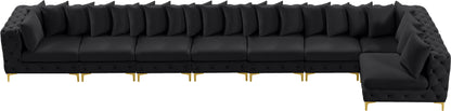 Westmount Black Velvet Modular Sectional Sec8B