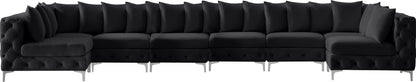 Westmount Black Velvet Modular Sectional Sec8C