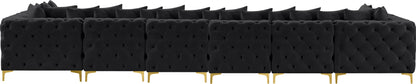 Westmount Black Velvet Modular Sectional Sec8C