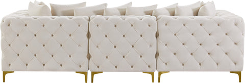 Westmount Cream Velvet Modular Sofa S108