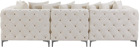 Westmount Cream Velvet Modular Sofa S108