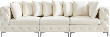 Westmount Cream Velvet Modular Sofa S108