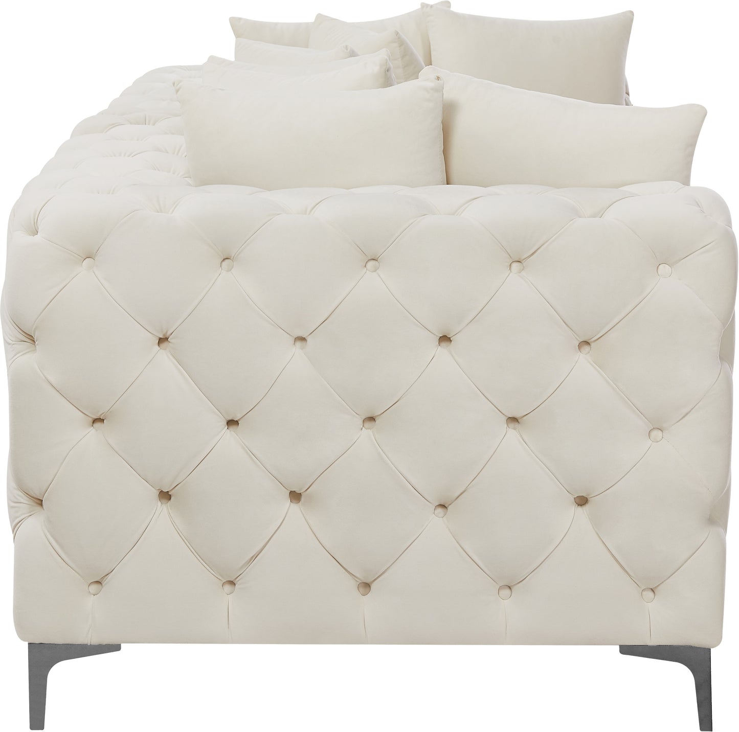 westmount cream velvet modular sofa s78