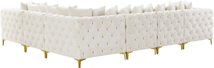 Westmount Cream Velvet Modular Sectional Sec6A