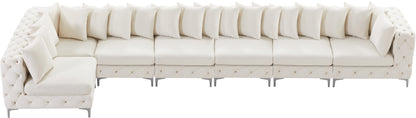 Westmount Cream Velvet Modular Sectional Sec7B