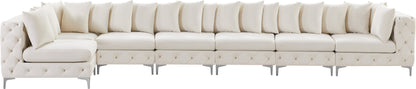 Westmount Cream Velvet Modular Sectional Sec7B