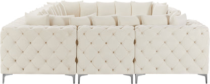 Westmount Cream Velvet Modular Sectional Sec8A