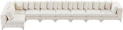 Westmount Cream Velvet Modular Sectional Sec8B