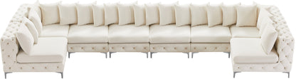 Westmount Cream Velvet Modular Sectional Sec8C