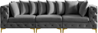 Westmount Grey Velvet Modular Sofa S108