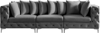 Westmount Grey Velvet Modular Sofa S108