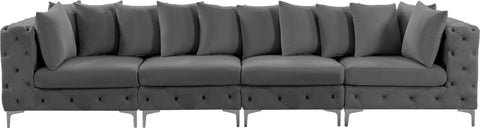 Westmount Grey Velvet Modular Sofa S138