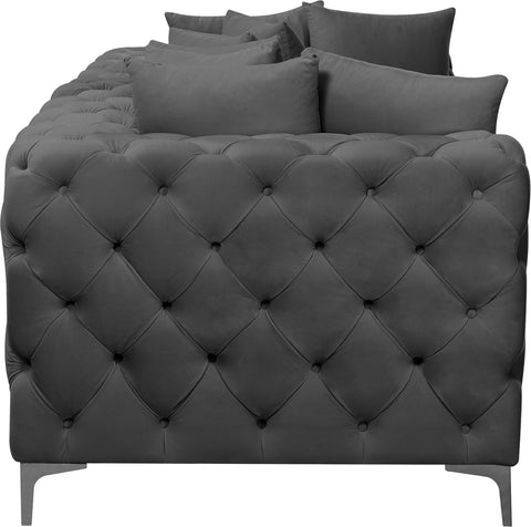 Westmount Grey Velvet Modular Sofa S78