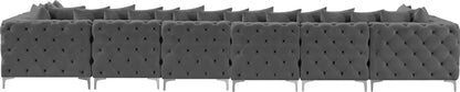 Westmount Grey Velvet Modular Sectional Sec8C