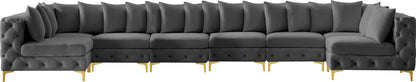 Westmount Grey Velvet Modular Sectional Sec8C