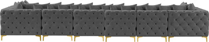 Westmount Grey Velvet Modular Sectional Sec8C