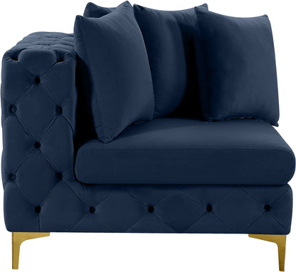 Westmount Navy Velvet Corner Chair Corner