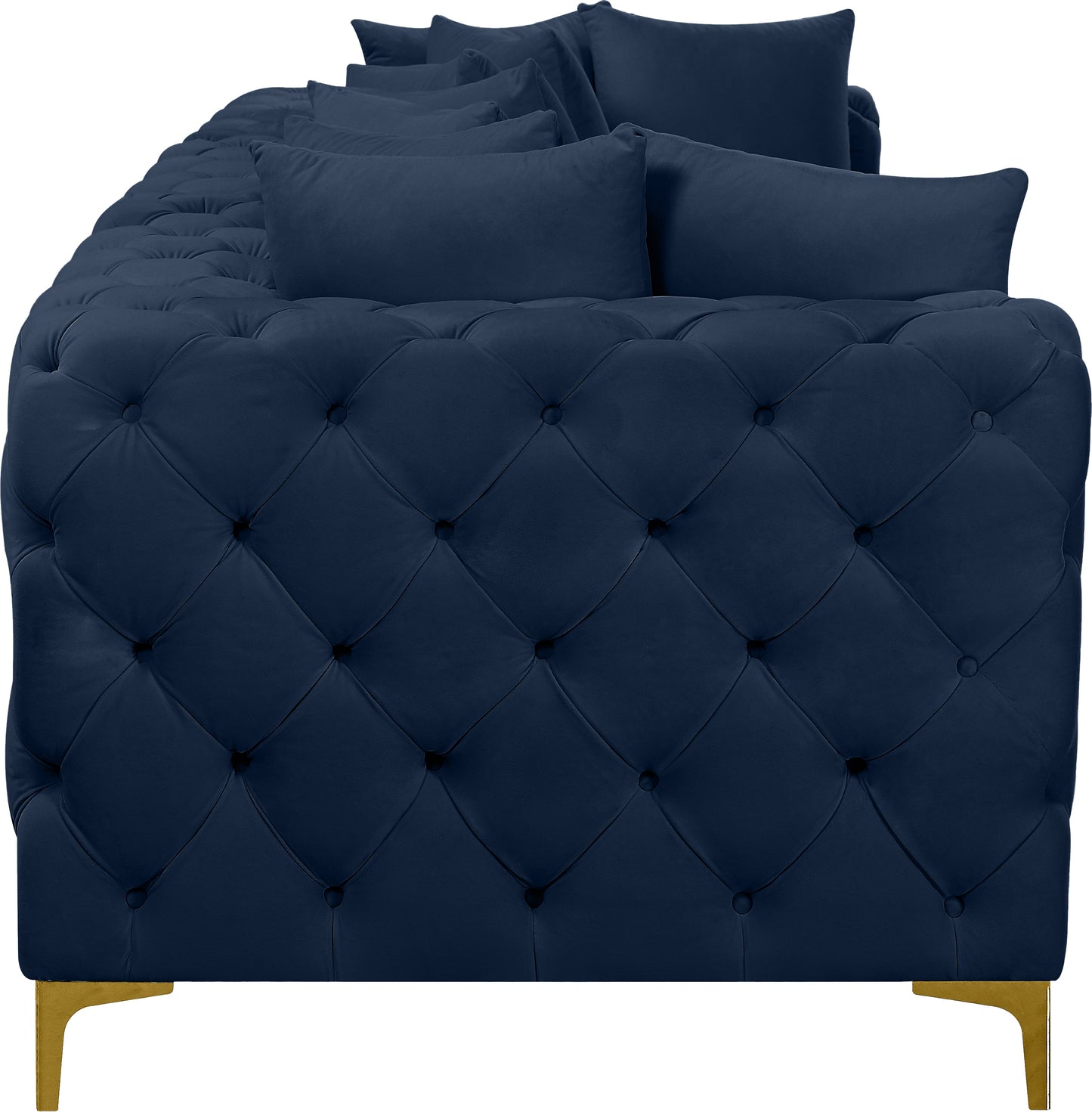 westmount navy velvet modular sofa s108