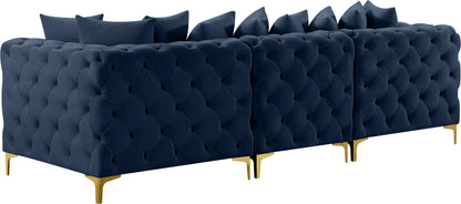 Westmount Navy Velvet Modular Sofa S108