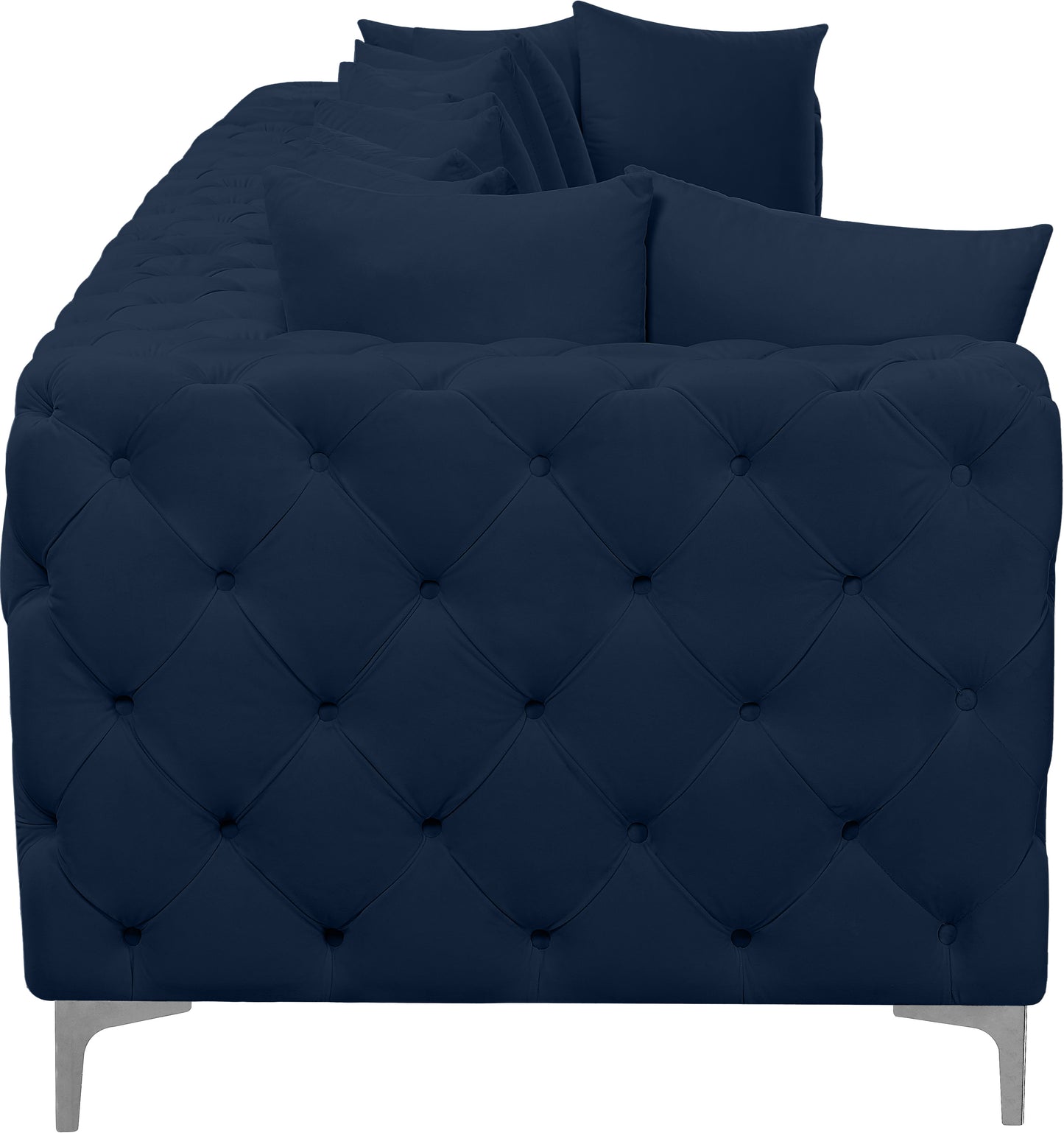 westmount navy velvet modular sofa s138