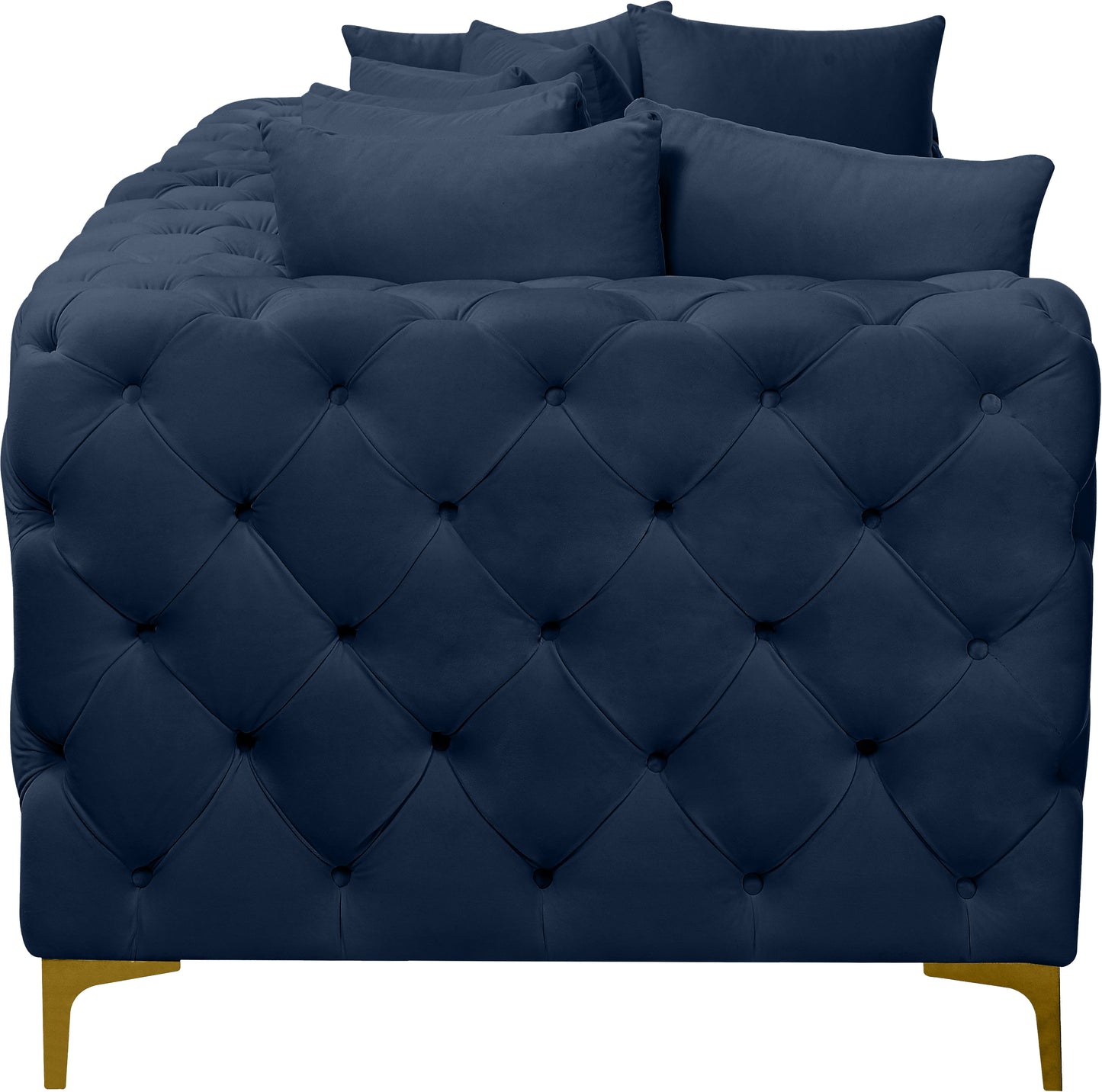 westmount navy velvet modular sofa s78