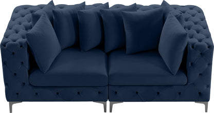 Westmount Navy Velvet Modular Sofa S78