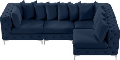 Westmount Navy Velvet Modular Sectional Sec4A