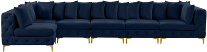 Westmount Navy Velvet Modular Sectional Sec6C