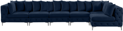 Westmount Navy Velvet Modular Sectional Sec6C